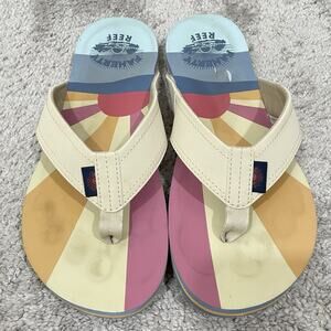 Reef x Faherty Sun & Waves Sandals Flip Flops Men's 8 Newport Bottle Opener